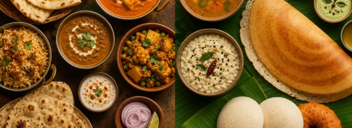 Difference Between North Indian and South Indian Cuisine