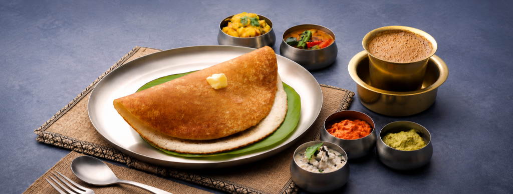 Benne Dosa and Filter Coffee: A Classic South Indian Combination